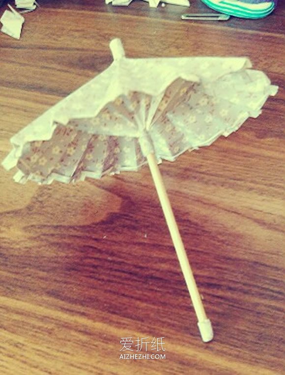 怎么折纸油纸伞的方法 手工油纸伞的折法图解- www.aizhezhi.com