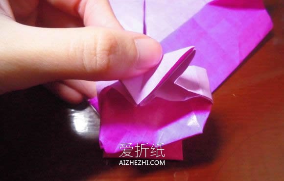 怎么折纸蝶恋花的方法 蝶恋花爱心折纸图解- www.aizhezhi.com