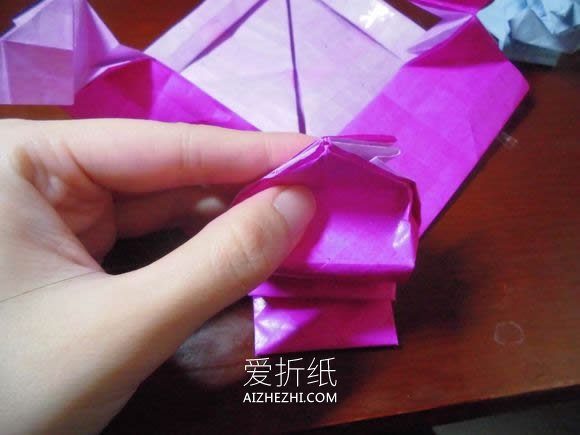 怎么折纸蝶恋花的方法 蝶恋花爱心折纸图解- www.aizhezhi.com