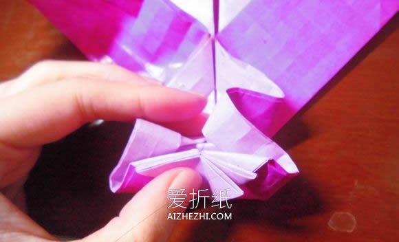 怎么折纸蝶恋花的方法 蝶恋花爱心折纸图解- www.aizhezhi.com