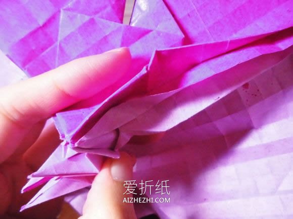 怎么折纸蝶恋花的方法 蝶恋花爱心折纸图解- www.aizhezhi.com