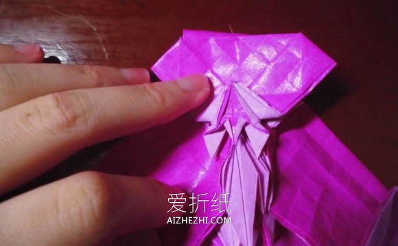 怎么折纸蝶恋花的方法 蝶恋花爱心折纸图解- www.aizhezhi.com