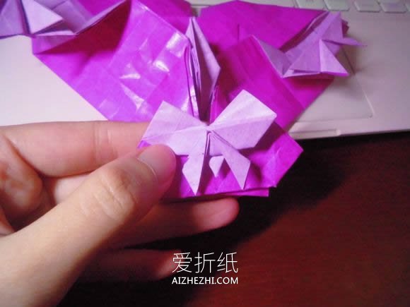 怎么折纸蝶恋花的方法 蝶恋花爱心折纸图解- www.aizhezhi.com