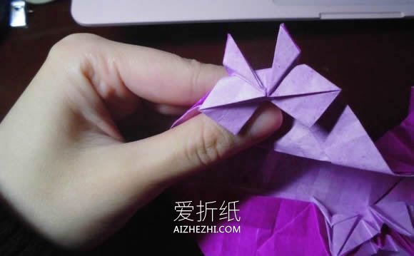 怎么折纸蝶恋花的方法 蝶恋花爱心折纸图解- www.aizhezhi.com