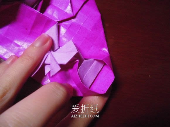 怎么折纸蝶恋花的方法 蝶恋花爱心折纸图解- www.aizhezhi.com