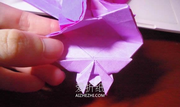 怎么折纸蝶恋花的方法 蝶恋花爱心折纸图解- www.aizhezhi.com