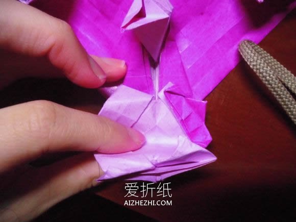 怎么折纸蝶恋花的方法 蝶恋花爱心折纸图解- www.aizhezhi.com