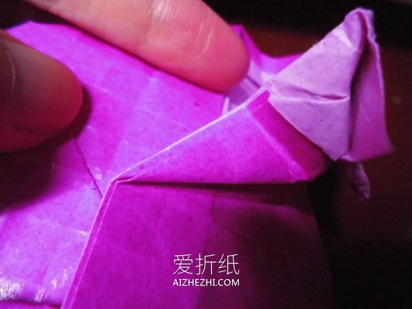 怎么折纸蝶恋花的方法 蝶恋花爱心折纸图解- www.aizhezhi.com