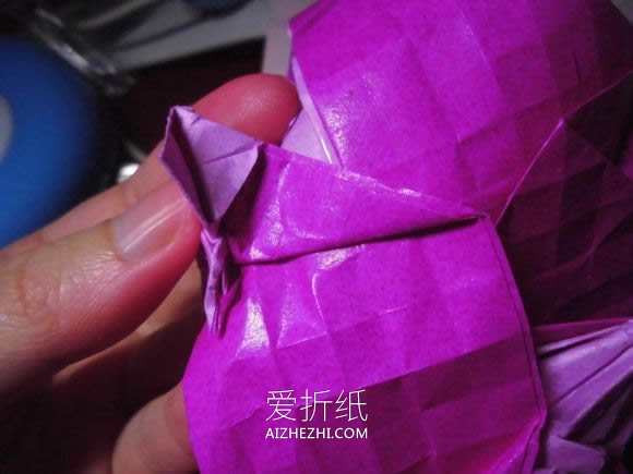 怎么折纸蝶恋花的方法 蝶恋花爱心折纸图解- www.aizhezhi.com