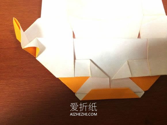 怎么折纸小轿车图解 立体小汽车的折法图解- www.aizhezhi.com