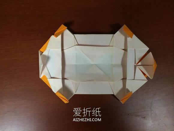 怎么折纸小轿车图解 立体小汽车的折法图解- www.aizhezhi.com