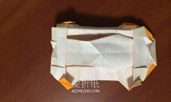 怎么折纸小轿车图解 立体小汽车的折法图解- www.aizhezhi.com