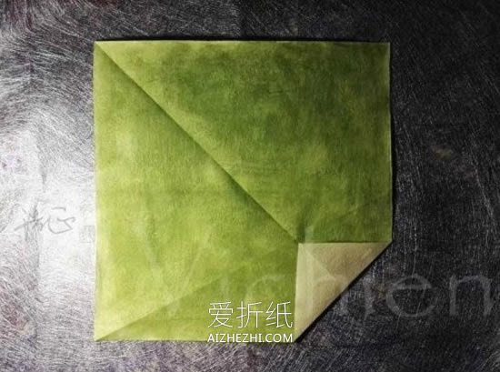 怎么折纸三生玫瑰图解 一张纸折三朵玫瑰方法- www.aizhezhi.com