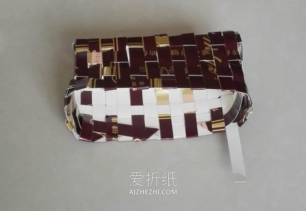 怎么做纸篮子的方法 用纸条编织篮子手工制作- www.aizhezhi.com