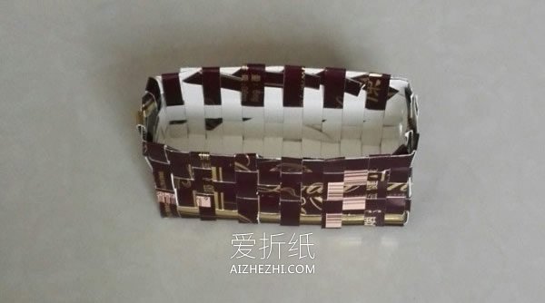 怎么做纸篮子的方法 用纸条编织篮子手工制作- www.aizhezhi.com