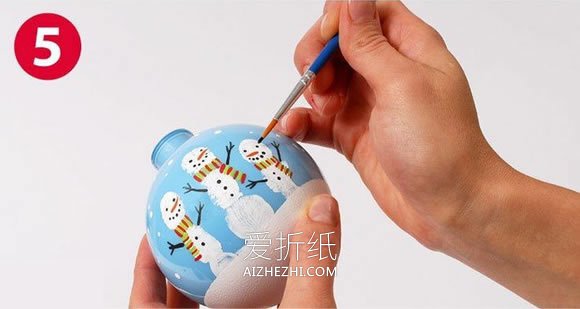 怎么做圣诞树挂饰方法 手指画制作圣诞挂饰- www.aizhezhi.com