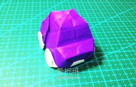 怎么折纸小汽车图解 可爱轿车的折叠方法过程- www.aizhezhi.com