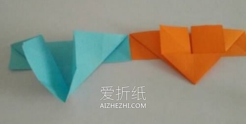 怎么折纸心心相印图解 手工心心相印的折法- www.aizhezhi.com