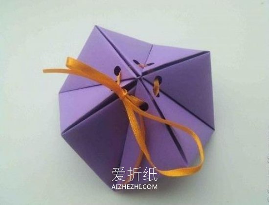 怎么折纸多面体喜糖盒 手工漂亮喜糖盒的折法- www.aizhezhi.com