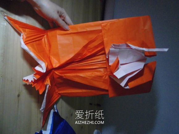 怎么折纸孤帆远影图解 漂亮画作的折法步骤- www.aizhezhi.com