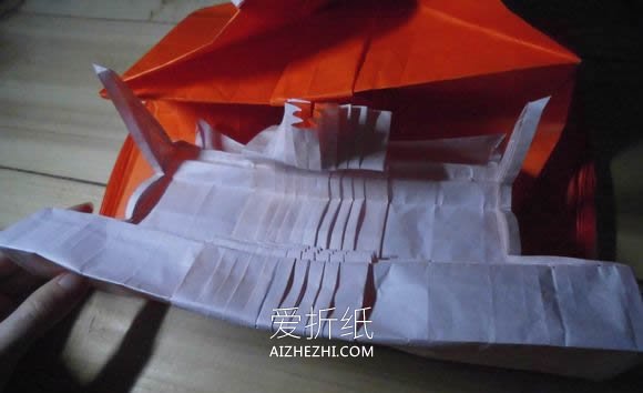 怎么折纸孤帆远影图解 漂亮画作的折法步骤- www.aizhezhi.com