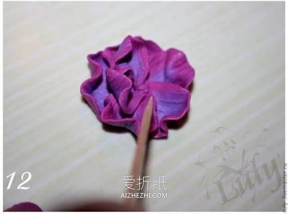 怎么做粘土花戒指图解 超轻粘土制作花朵戒指- www.aizhezhi.com