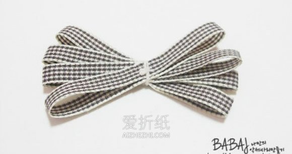 怎么做蝴蝶结发卡的方法 缎带制作蝴蝶结发饰- www.aizhezhi.com