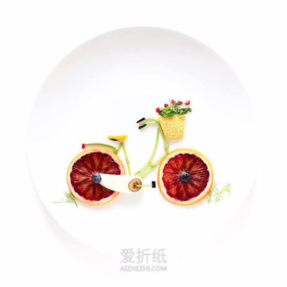 怎么做食材拼画图片 食物水果DIY拼画作品- www.aizhezhi.com