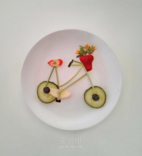 怎么做食材拼画图片 食物水果DIY拼画作品- www.aizhezhi.com