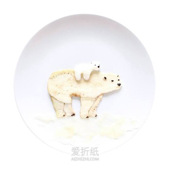 怎么做食材拼画图片 食物水果DIY拼画作品- www.aizhezhi.com