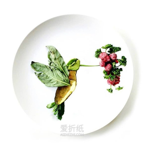 怎么做食材拼画图片 食物水果DIY拼画作品- www.aizhezhi.com