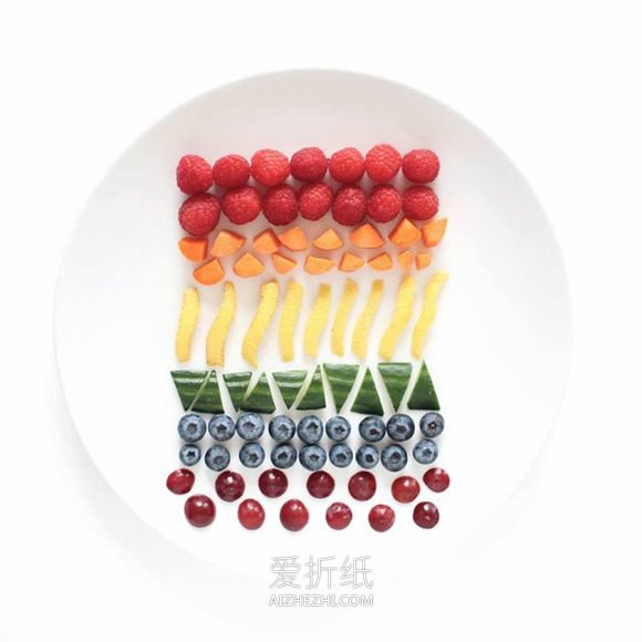 怎么做食材拼画图片 食物水果DIY拼画作品- www.aizhezhi.com