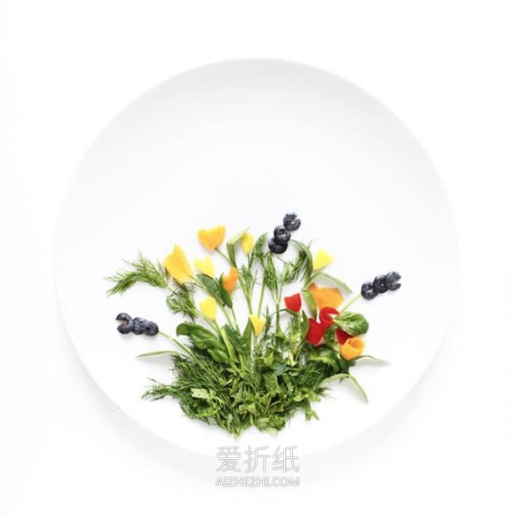 怎么做食材拼画图片 食物水果DIY拼画作品- www.aizhezhi.com