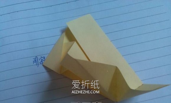怎么折纸三角形盒子 带盖子三角形纸盒的折法- www.aizhezhi.com