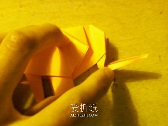 怎么折纸可爱的大象 简单详细大象的折法图解- www.aizhezhi.com