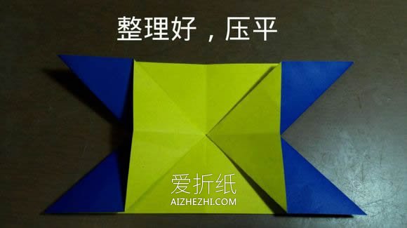 怎么折纸天使恶魔心 详细双色爱心的折法图解- www.aizhezhi.com