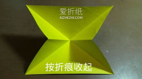 怎么折纸天使恶魔心 详细双色爱心的折法图解- www.aizhezhi.com