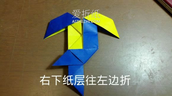 怎么折纸天使恶魔心 详细双色爱心的折法图解- www.aizhezhi.com