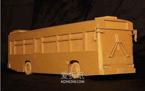 手工瓦楞纸模型作品图片 制作的逼真细腻！- www.aizhezhi.com