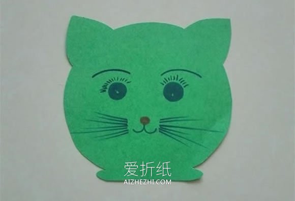 怎么做小猫咪头饰图解 卡纸手工制作儿童头饰- www.aizhezhi.com