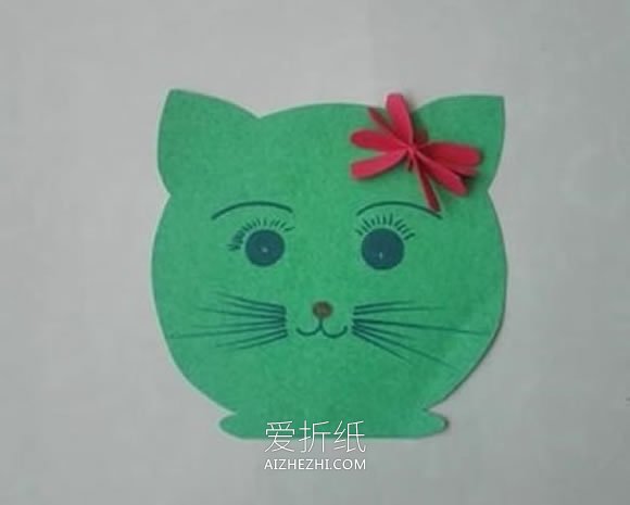 怎么做小猫咪头饰图解 卡纸手工制作儿童头饰- www.aizhezhi.com