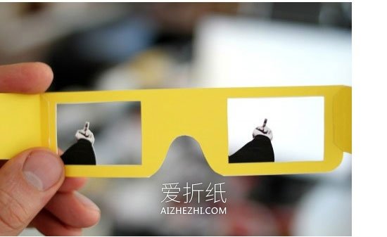 怎么做恶搞眼镜的方法 卡纸手工制作发泄眼镜- www.aizhezhi.com