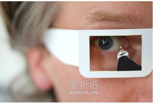 怎么做恶搞眼镜的方法 卡纸手工制作发泄眼镜- www.aizhezhi.com