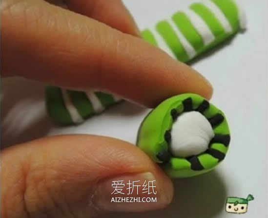 怎么做粘土猕猴桃片 超轻粘土手工制作猕猴桃- www.aizhezhi.com