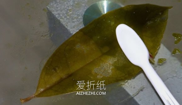 怎么做叶脉书签的方法 叶子手工制作书签图解- www.aizhezhi.com