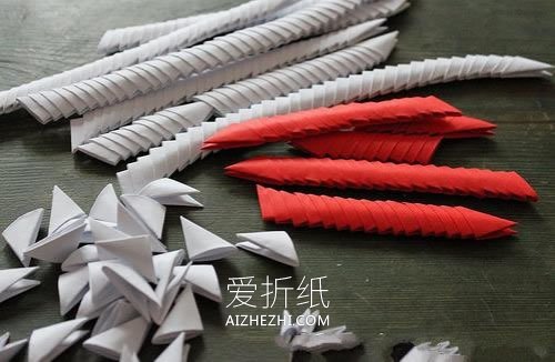 怎么做三角插天鹅图解 三角插制作情人节天鹅- www.aizhezhi.com