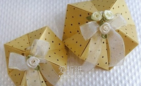 怎么做八角形糖果盒 手工折纸八角礼物盒图解- www.aizhezhi.com