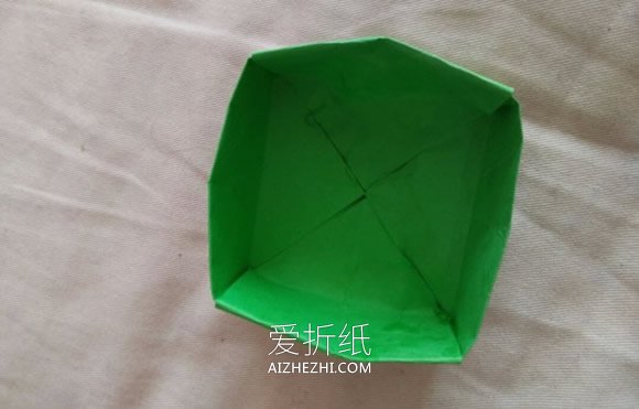 怎么折纸方形首饰盒 手工花朵礼盒的折法图解- www.aizhezhi.com