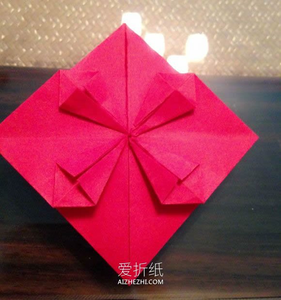 怎么折纸心花怒放图解 手工心花怒放的折法- www.aizhezhi.com