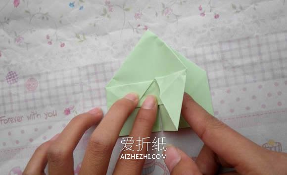 怎么折纸钻石玫瑰图解 手工钻石玫瑰花的折法- www.aizhezhi.com